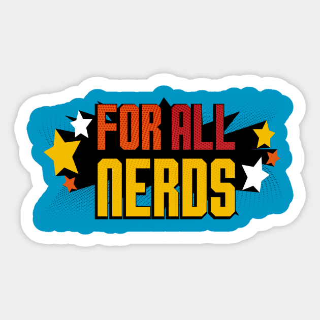 For All Nerds Logo Sticker by ForAllNerds